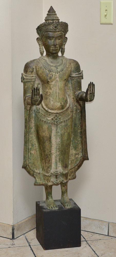 Asian Bronze Standing Figure of Buddha (1 of 20)
