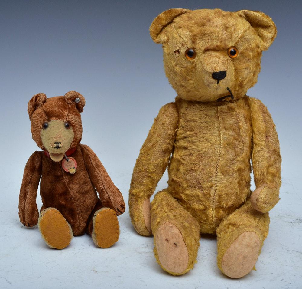 Two Early Jointed Teddy Bears (1 of 2)