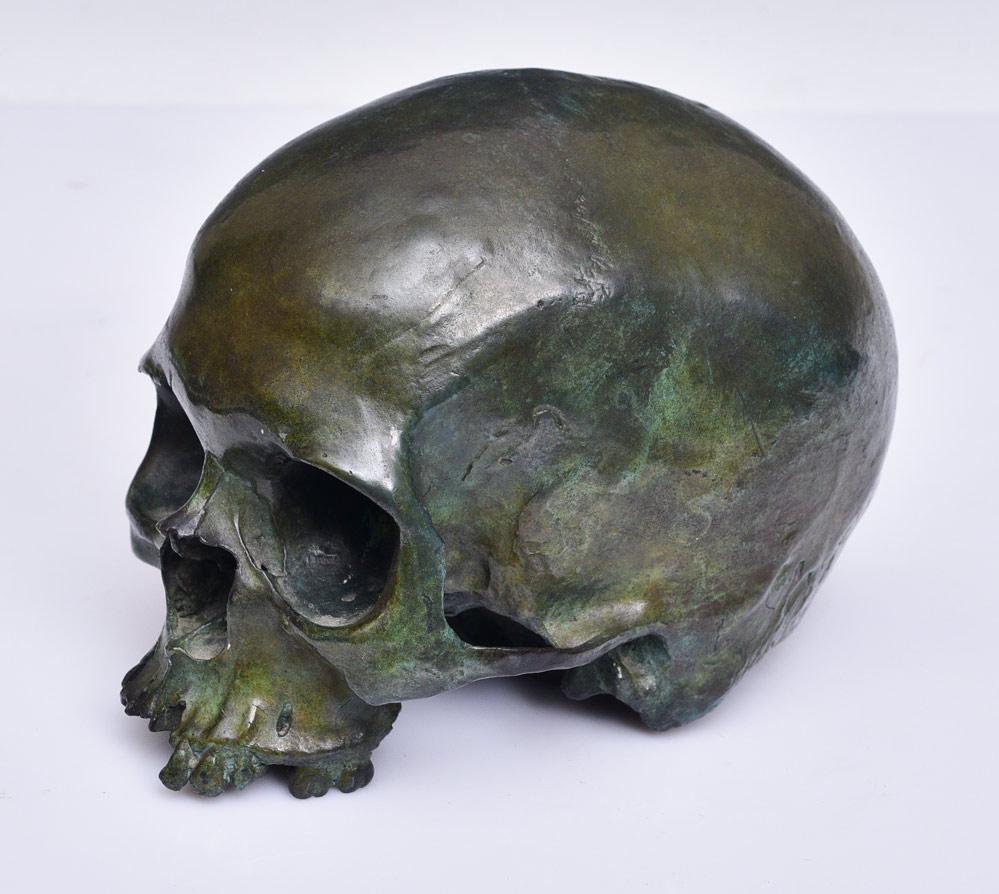 Bronze "Skull" Sculpture (1 of 2)