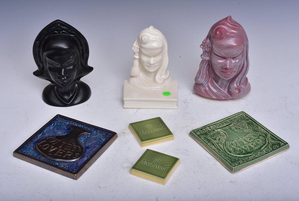 Roseville Pottery Burmese & Pottery Lovers Plaques (1 of 1)