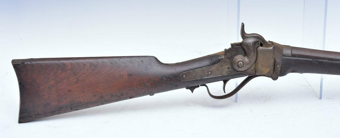 1863 Sharps Carbine 52-70 Rifle: 22" long barrel, 39" long overall serial #C-6596, circa 1863 Cannot be shipped outside of the USA.