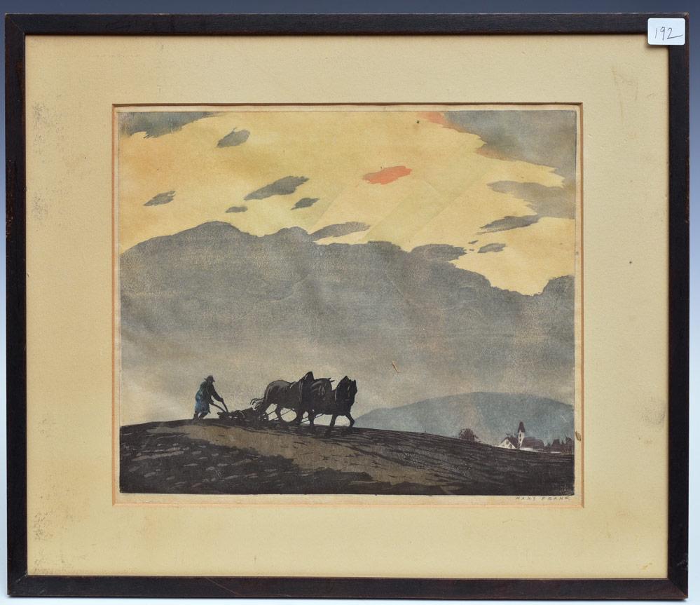 Hans Frank (3) Woodcut Prints (1 of 4)