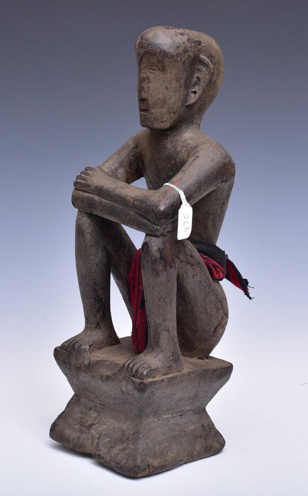 Filipino Carved Wooden Figure (1 of 2)