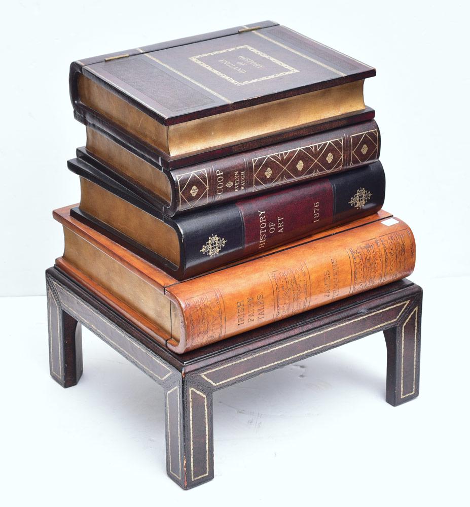 Maitland-Smith Faux Book Side Table (1 of 4)