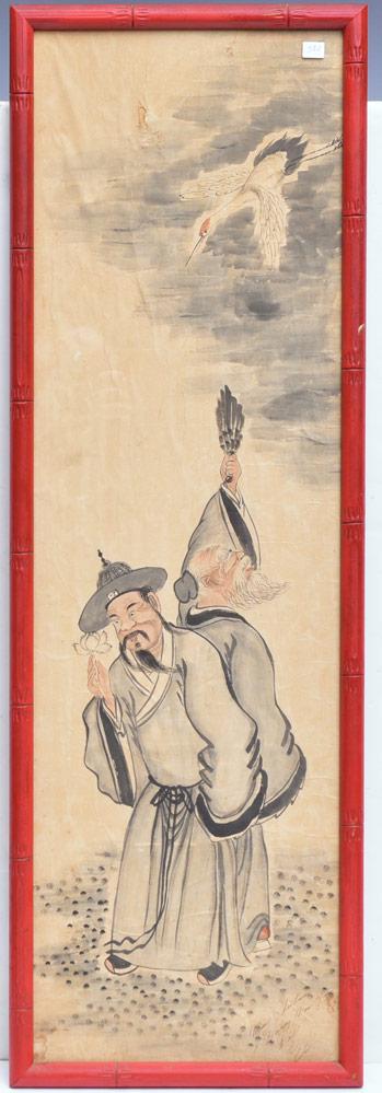 Japanese Painted Scroll (1 of 2)