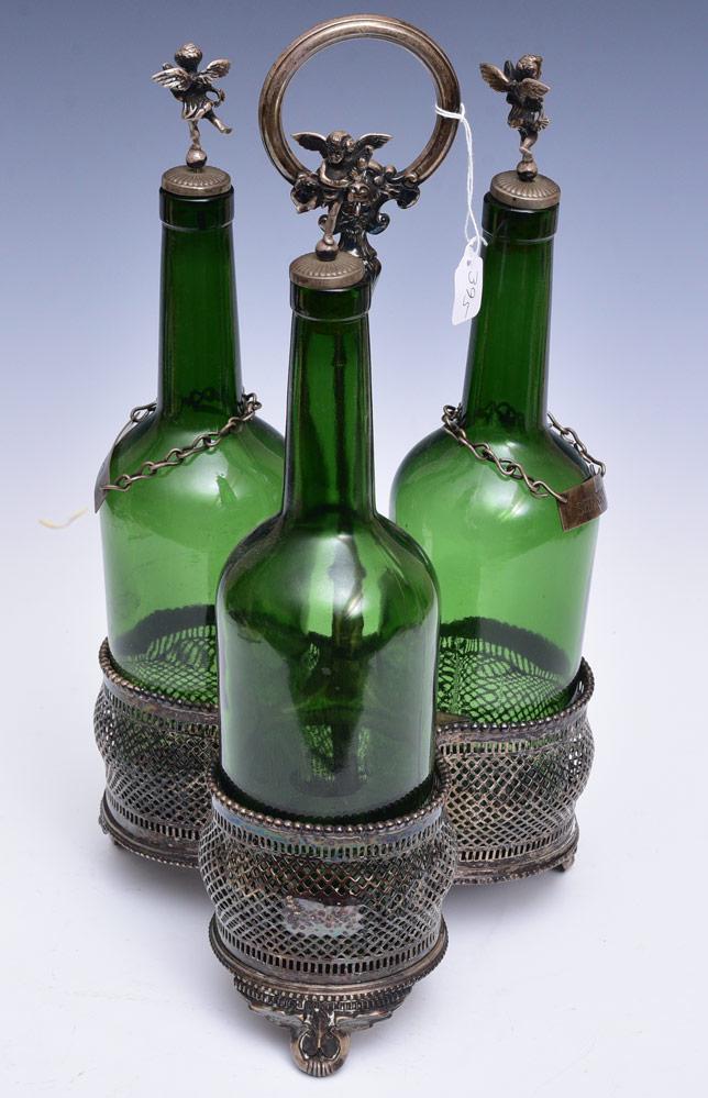 Silver Plated Liquor Caddy (1 of 2)