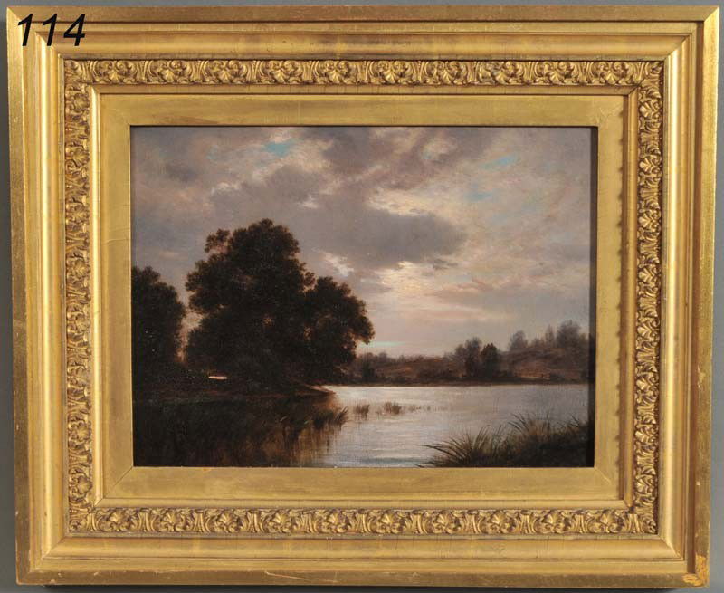 DAVID JOHNSON New Rochelle 12"x 16" oil on board s: DAVID JOHNSON New Rochelle 12"x 16" oil on board signed verso