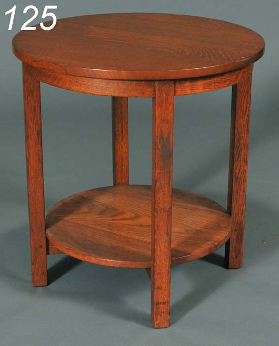 GUSTAV STICKLEY LAMP TABLE 25" high, 24" diameter : GUSTAV STICKLEY LAMP TABLE 25" high, 24" diameter early 20th century
