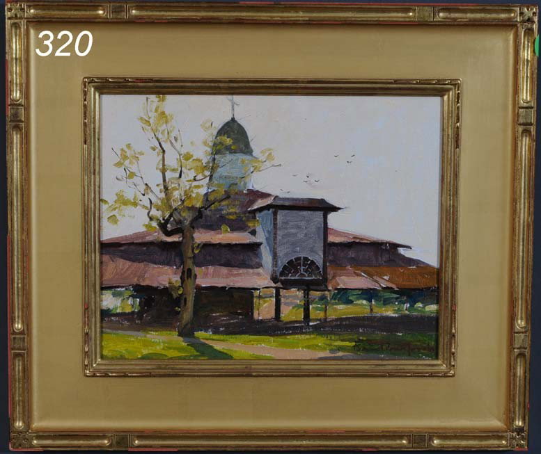 DAVID BAREFORD Camp Meeting Grounds, 11"x14" oil o: DAVID BAREFORD Camp Meeting Grounds, 11"x14" oil on panel