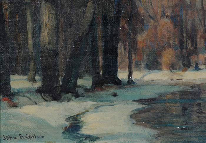 JOHN FABIAN CARLSON Sunny Bends 12" x 16" oil on bo - 3