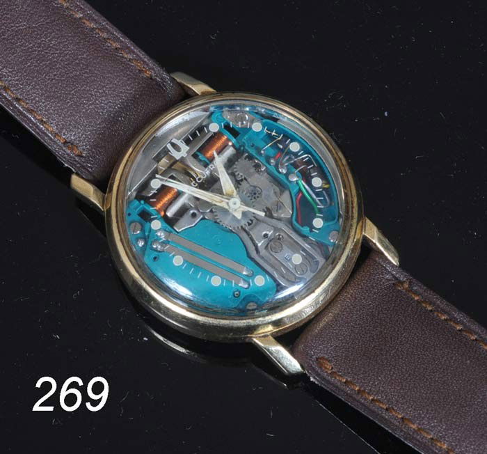 14K ACCUTRON BULOVA WRIST WATCH: 14K ACCUTRON BULOVA WRIST WATCH