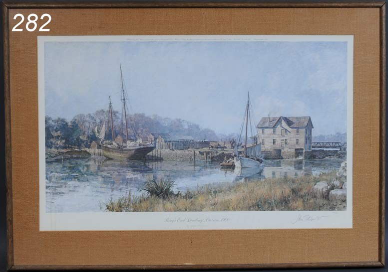 JOHN STOBART Ring's End Crossing, Darien 17"x30" l: JOHN STOBART Ring's End Crossing, Darien 17"x30" litho pencil signed