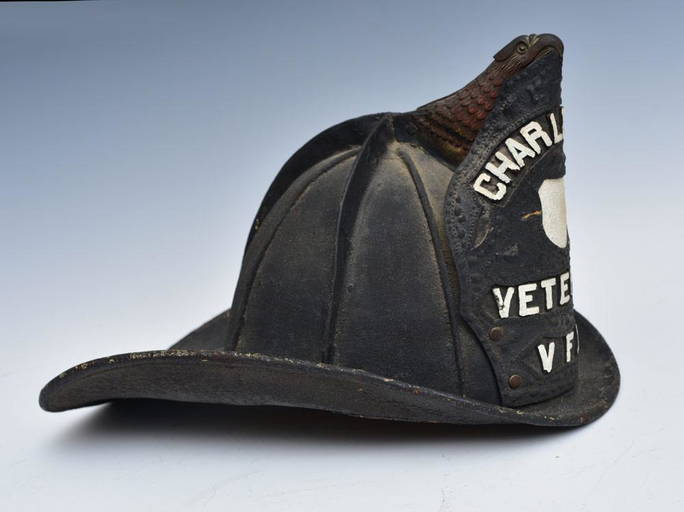 Oak Hall Leather High Eagle Fire Helmet