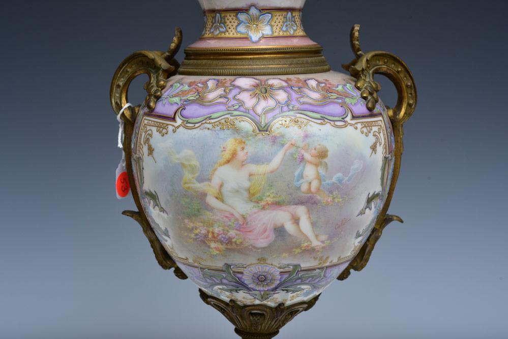Sevres Porcelain Urn (1 of 3)
