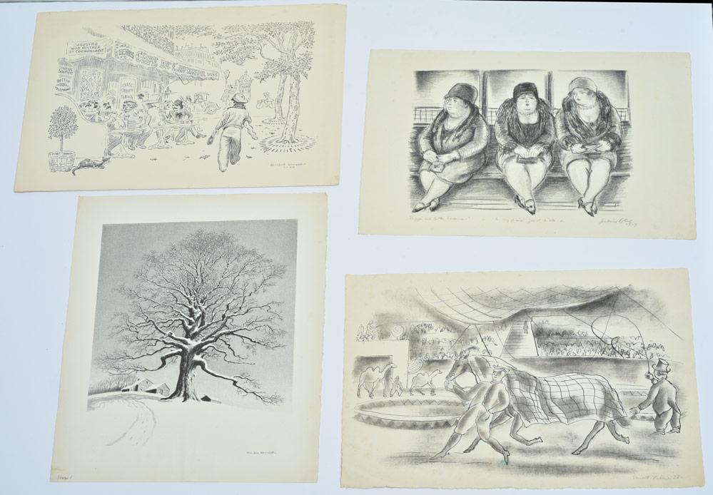 Four American Lithographs (1 of 5)