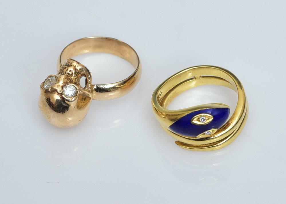18k and 14k Gold Diamond Rings (2) (1 of 3)