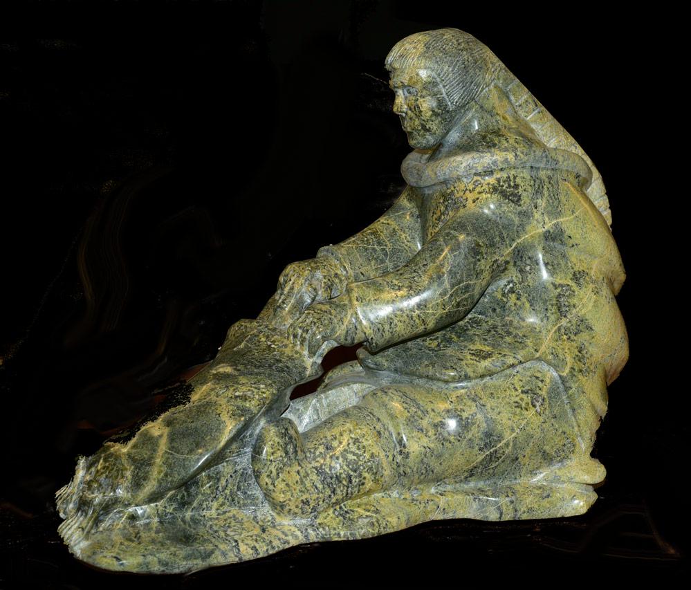Inuit Stone Carving by Anilnilk Peelaktoak (1 of 5)