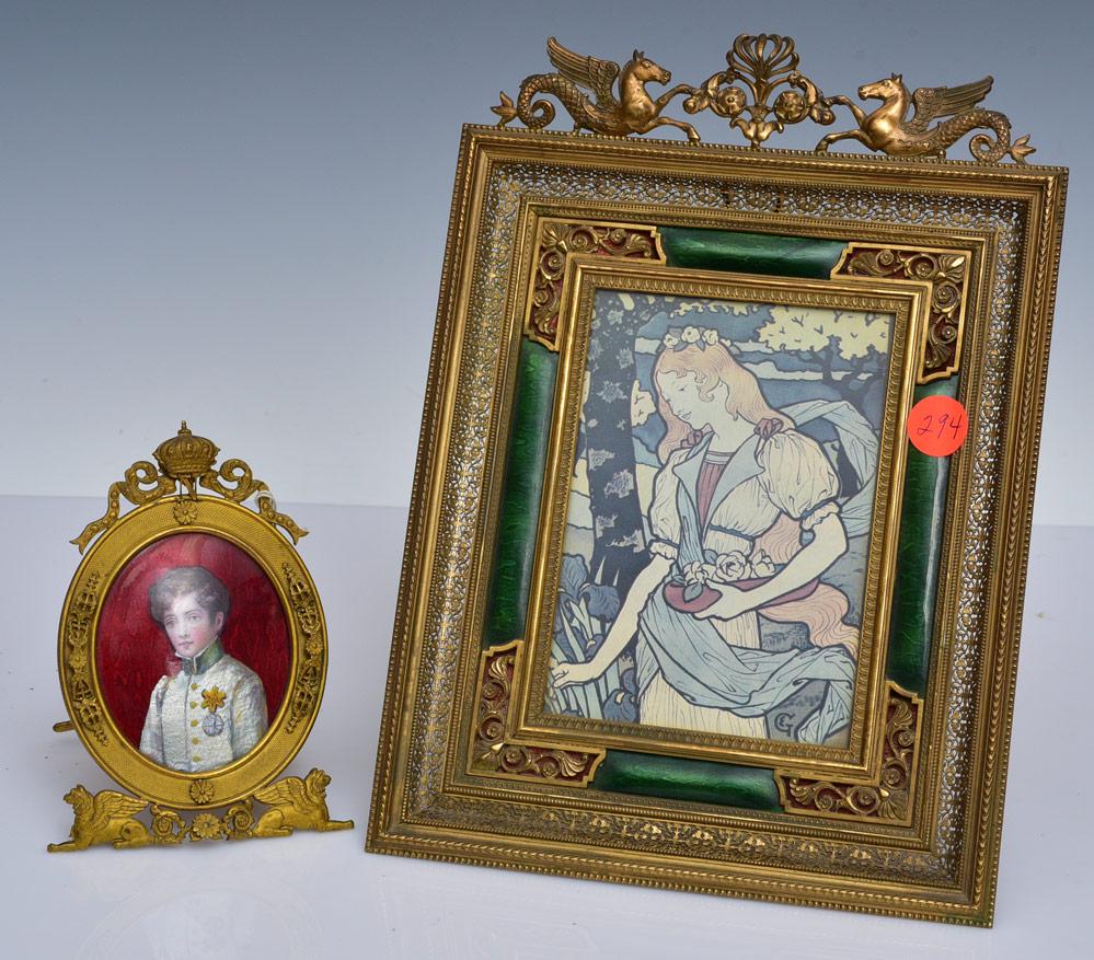 Enameled Art Nouveau Frame (1 of 1)