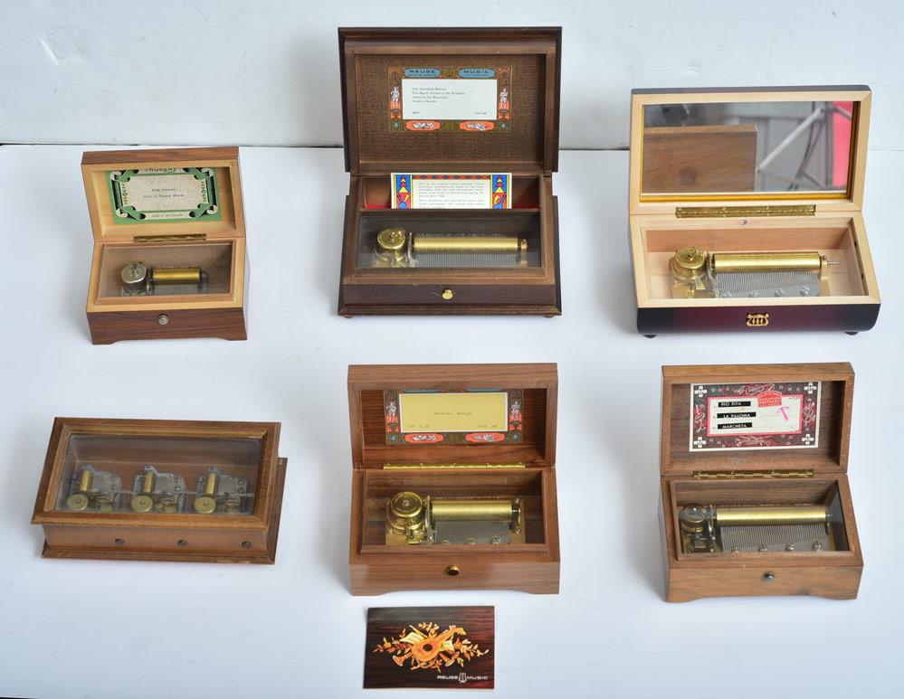 Group Small Modern Music Boxes (1 of 2)