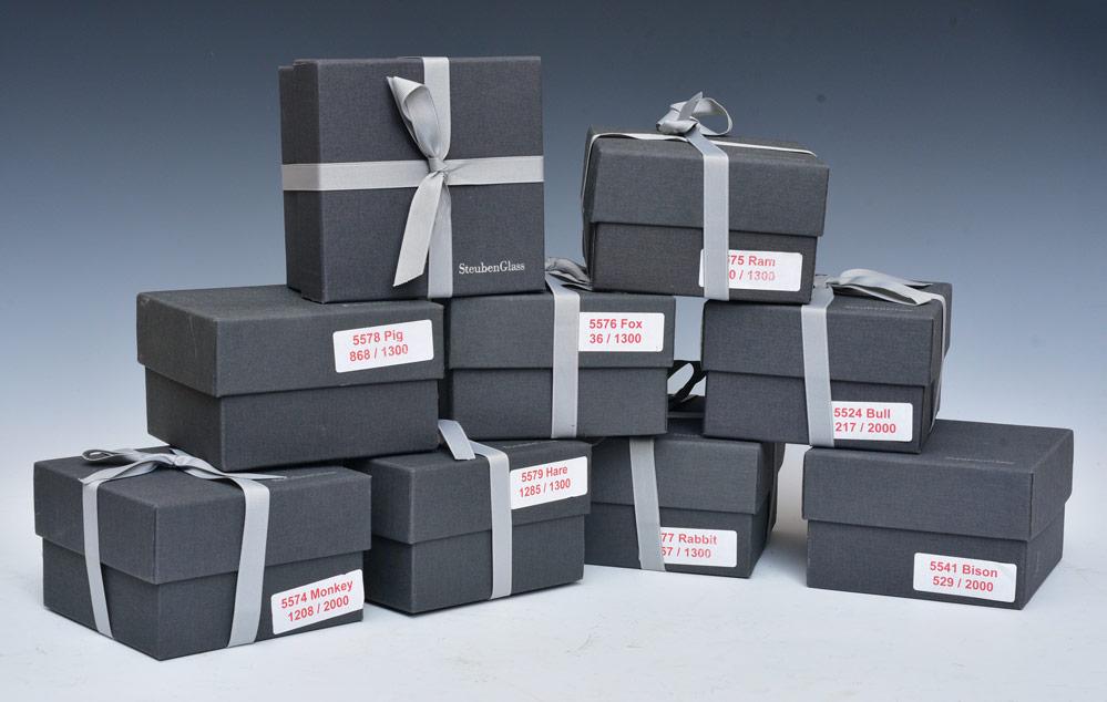 Steuben Glass Animal Paperweights (9) (1 of 2)