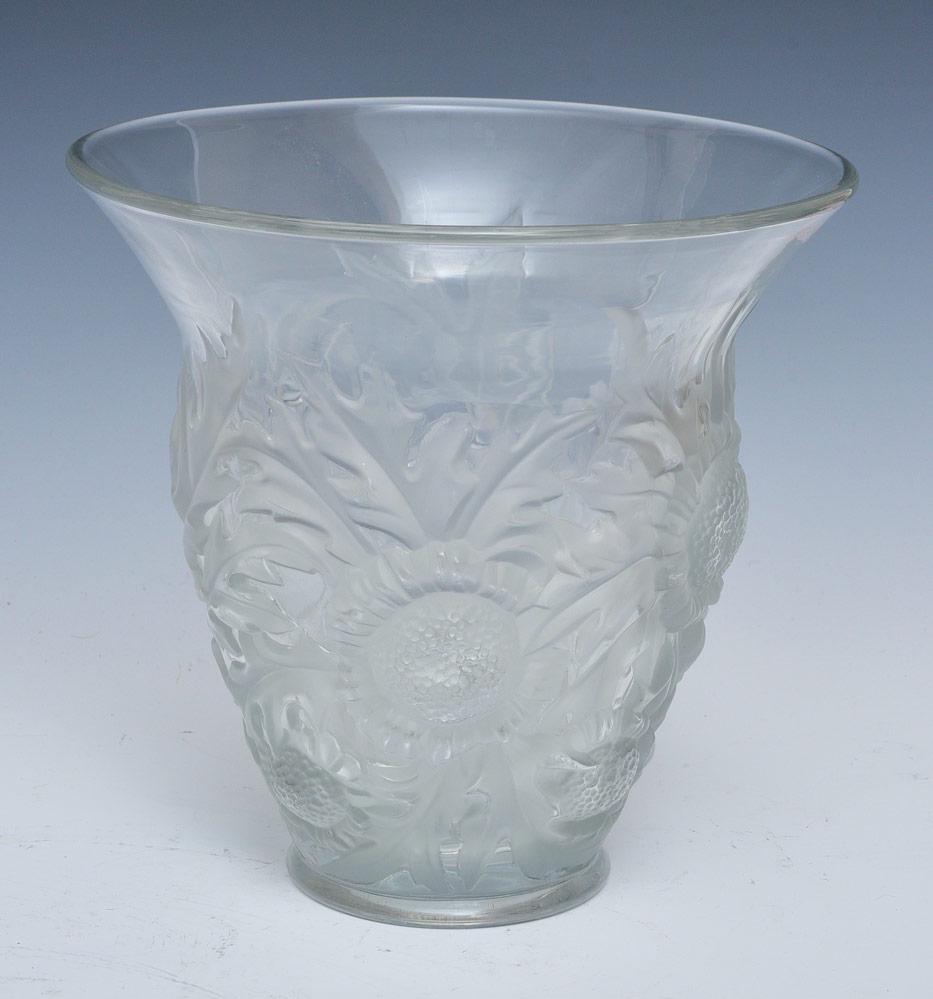 Verlys Frosted Crystal Glass Vase (1 of 1)