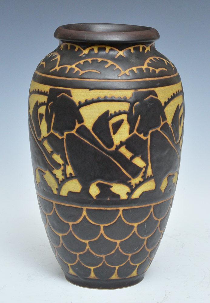 Charles Catteau Boch Freres Ceramic Vase (1 of 3)