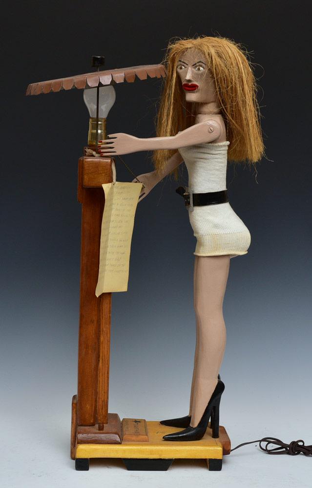 Henry Bridgewater - Tina Turner Outsider Art  Lamp (1 of 4)