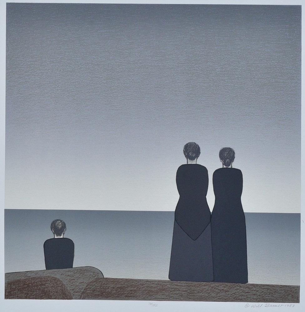 Will Barnet: Peter Grimes 30" x 22" (sheet) lithograph from the Metropolitan Opera Fine Art II Portfolio, 1983 hand-signed and numbered by the artist