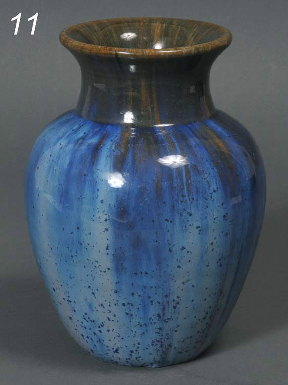 FULPER POTTERY VASE with flambe glaze 7 1/2" high e: FULPER POTTERY VASE with flambe glaze 7 1/2" high early 20th century Shipping Information: Packing and shipping available within the Continental USA (excluding insurance):$30