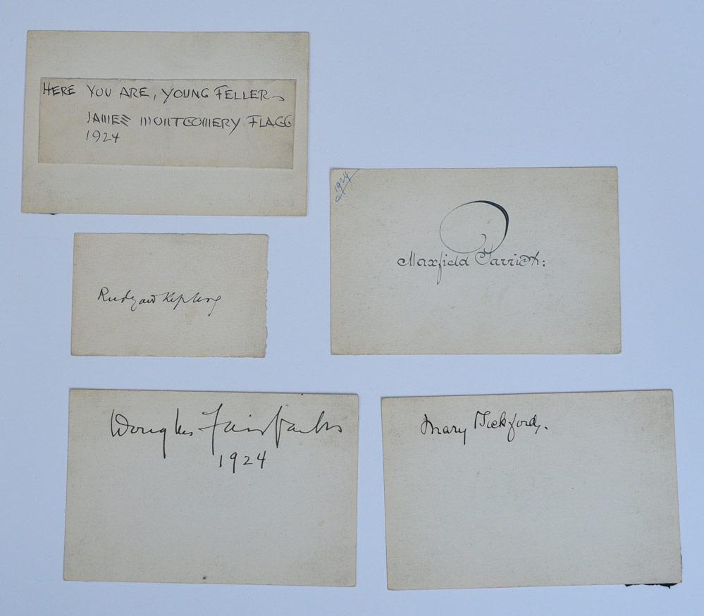 Five Artist and Actor Autographs (1 of 1)