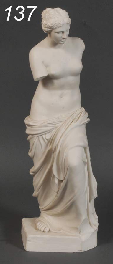 PARIAN FIGURE OF VENUS DE MILO 22" high 19th centu: PARIAN FIGURE OF VENUS DE MILO 22" high 19th century Shipping Information: Buyer is responsible for arranging 3rd party shipping