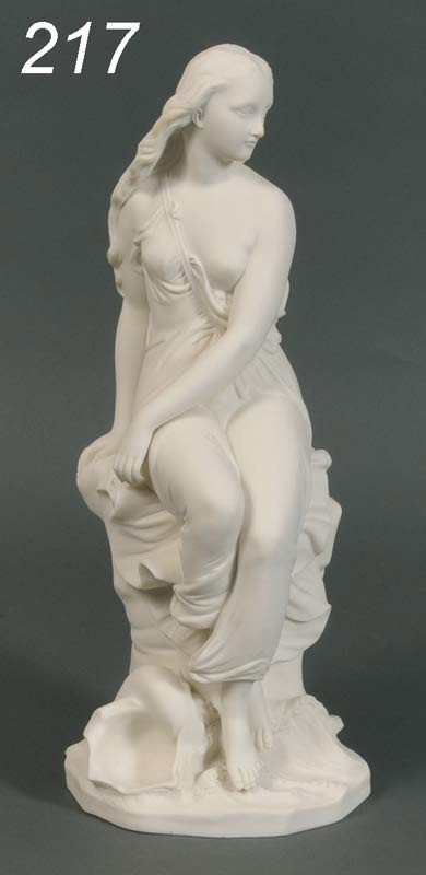 PARIAN FIGURE Waiting at the Shore, impressed "Min: PARIAN FIGURE Waiting at the Shore, impressed "Minton", 15" high, 19th century Shipping Information: Packing and shipping within the Continental USA (excluding insurance) $40