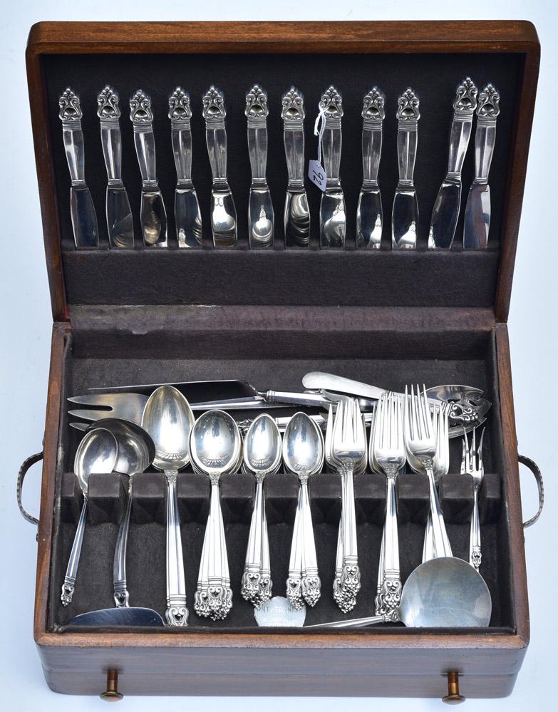 International Sterling Silver Flatware Set (1 of 2)