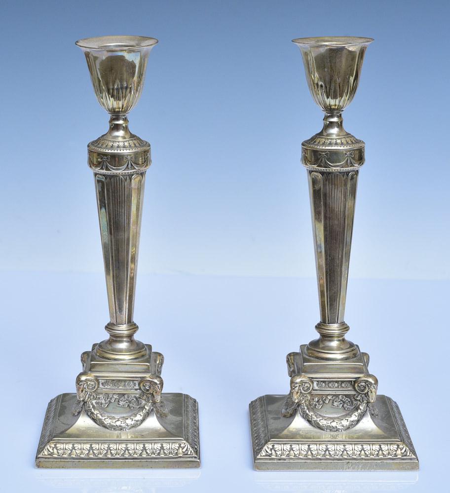 Pair Gorham Sterling Silver Weighted Candlesticks (1 of 1)