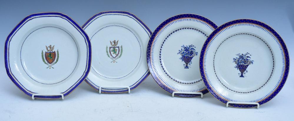 Two Chinese Export Soup and Under Plates (1 of 5)