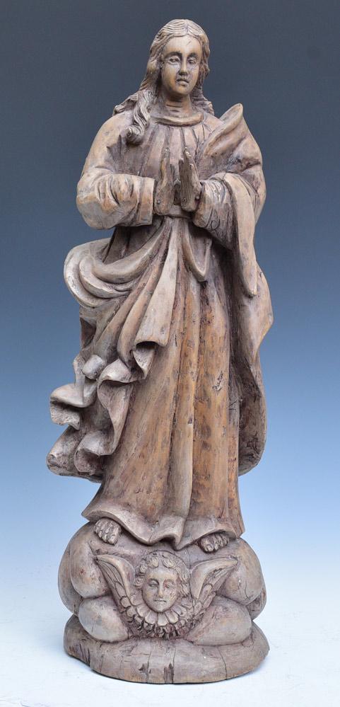 Spanish Carved Santos Figure (1 of 2)