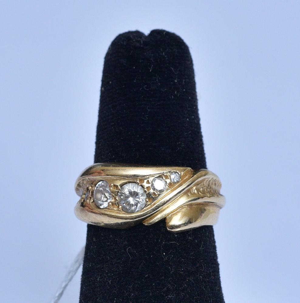 14k Gold Diamond Gent's Ring (1 of 1)