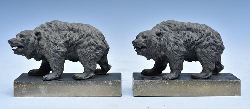 Bradley & Hubbard Bear Bookends (1 of 2)