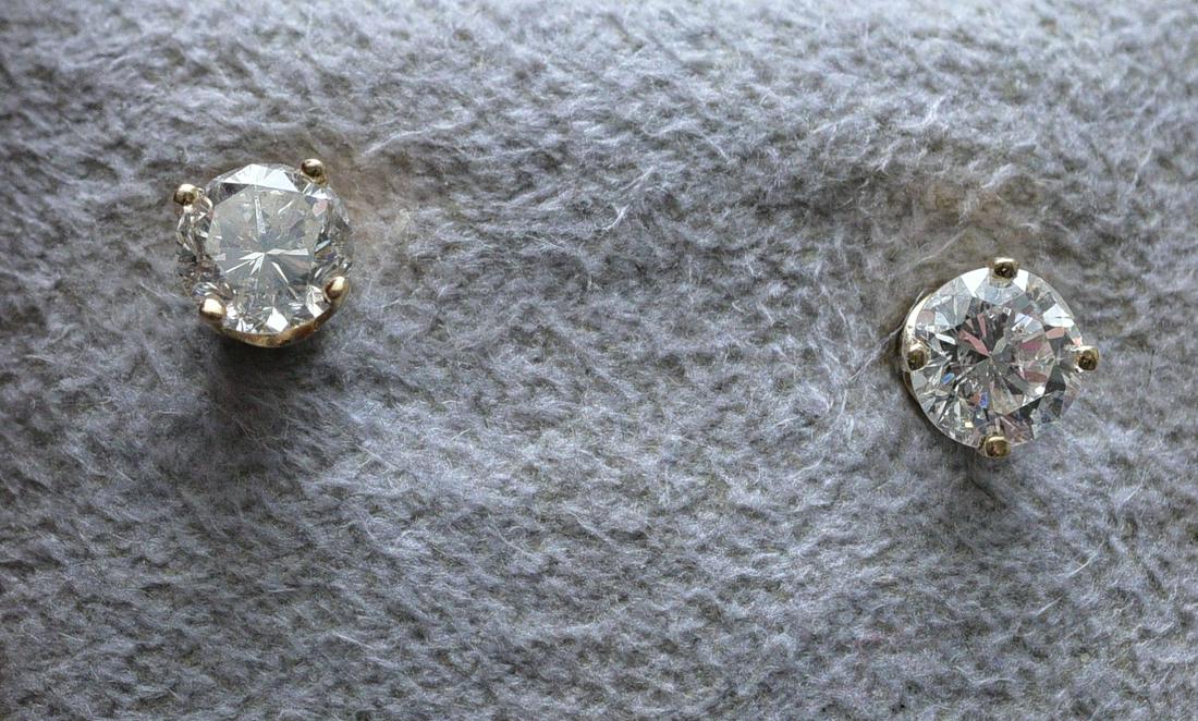 Pair of 14k Diamond Earrings (1 of 1)