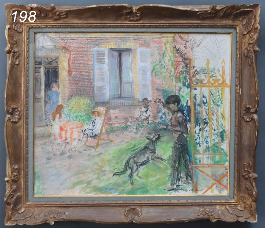 LUCIEN MORETTI A Boy and His Dog 18"x 21" oil on c: LUCIEN MORETTI A Boy and His Dog 18"x 21" oil on canvas Shipping Information:Buyer is responsible for arranging 3rd party shipping. We recommend the following shippers: The UPS Store: contact store132