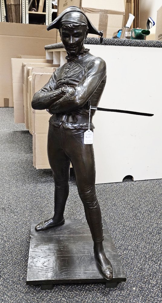 Rene De Saint-Marceaux Bronze of a Jester with Sword (1 of 7)