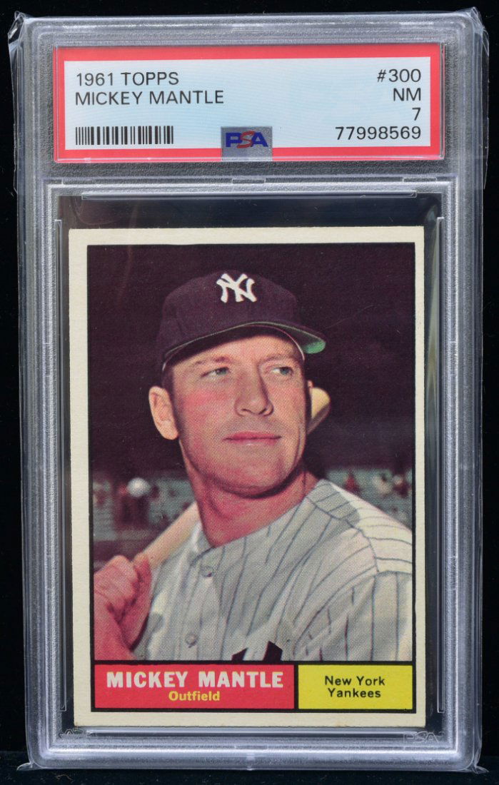 1961 Topps Mickey Mantle PSA 7 (1 of 4)