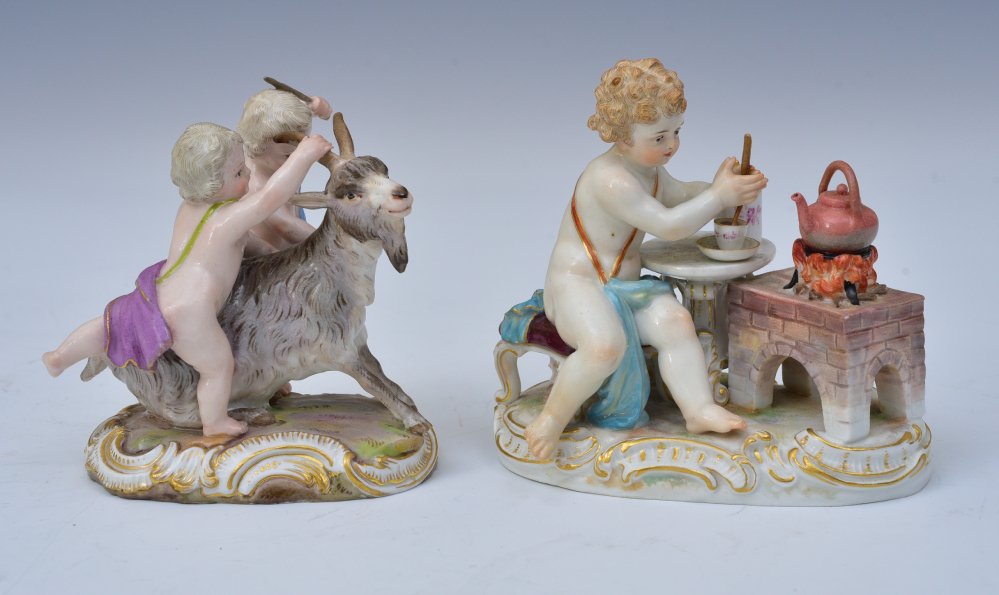 Two Meissen Porcelain Figures (1 of 3)