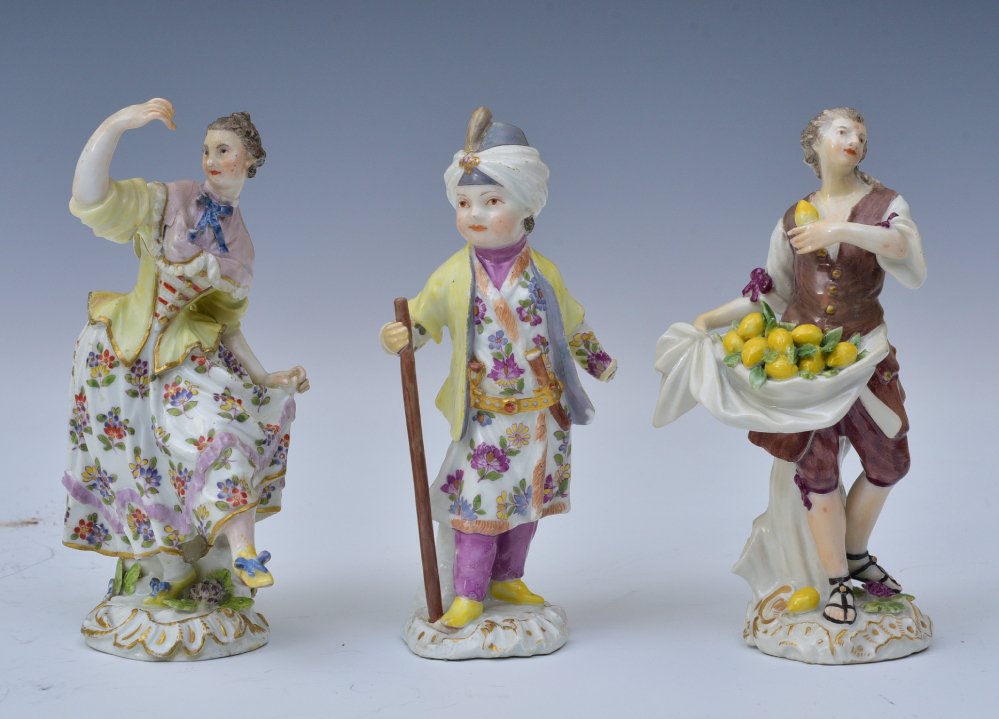 Three Meissen Porcelain Figures (1 of 3)