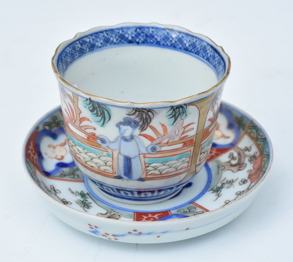 Early Chinese Porcelain Cup and Saucer (1 of 6)