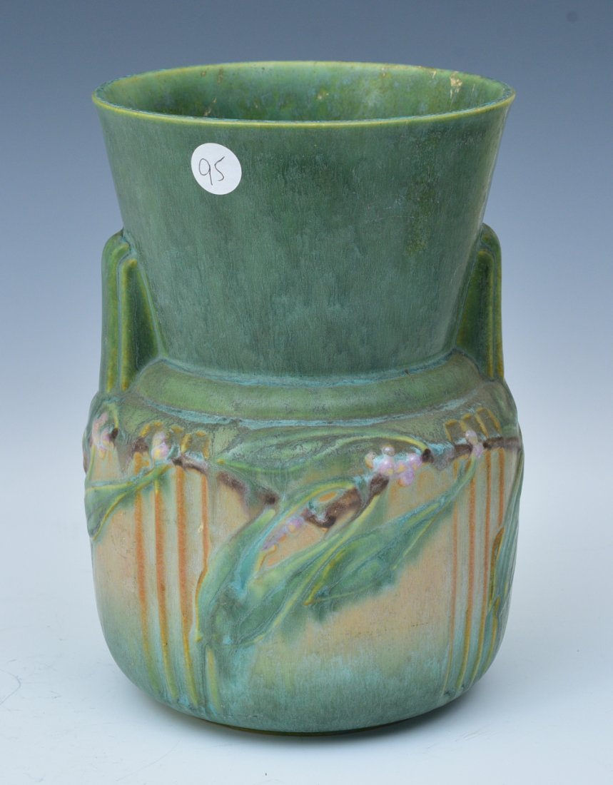 Roseville Art Pottery Green Laurel Vase (1 of 3)