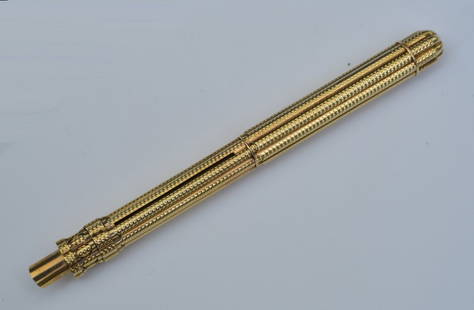 Mabie Todd & Co 14k Gold Fountain Pen/Pencil: 3 3/4" long, 16 dwt gross