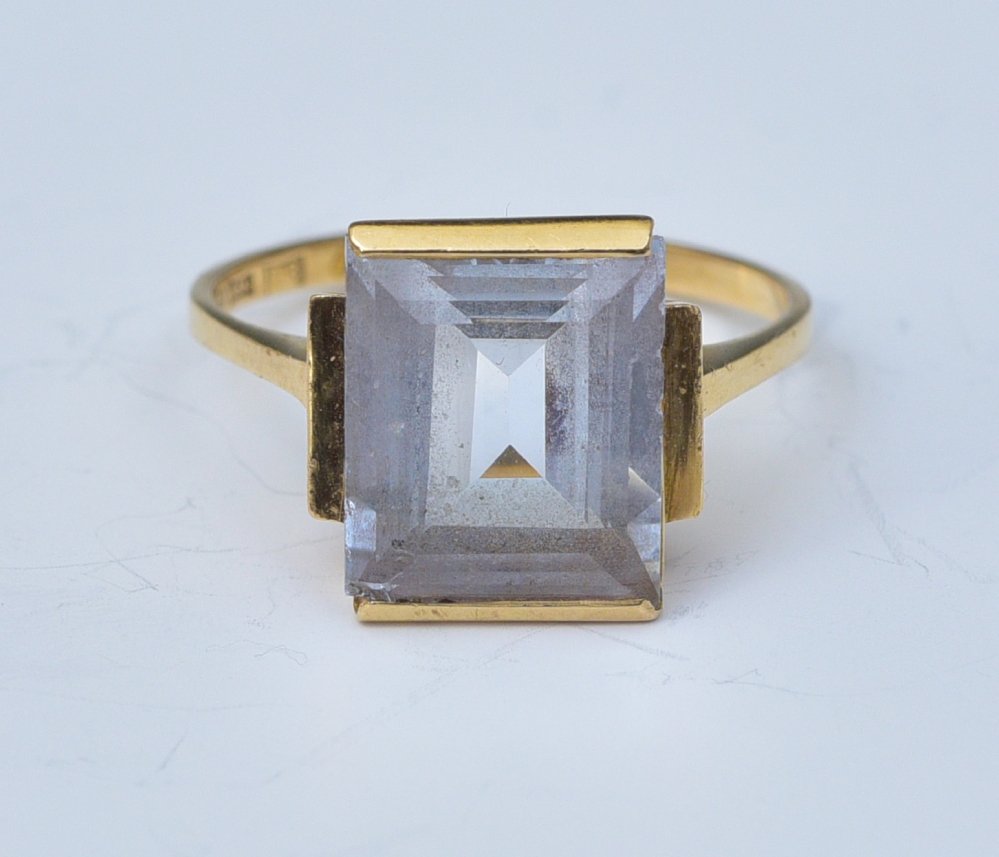 18k Gold Aquamarine Ring (1 of 1)