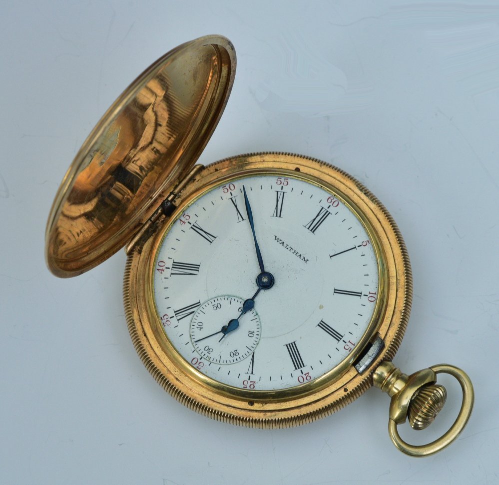 Waltham 14k Gold Hunter's Case Pocket Watch (1 of 4)