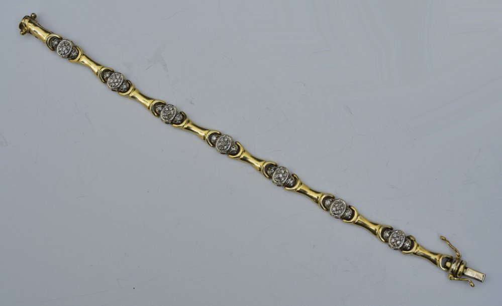 14k Gold Diamond Bracelet (1 of 1)